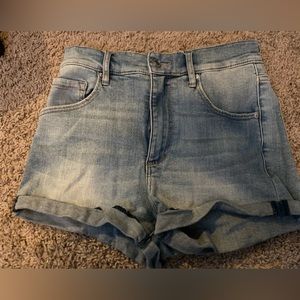 Garage denim jean shorts